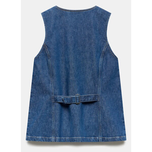 Mint Velvet Blue Denim Waistcoat